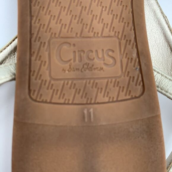 Circus by Sam Edelman silver thing sandals adjustable strap woman’s size 11 - Picture 11 of 12